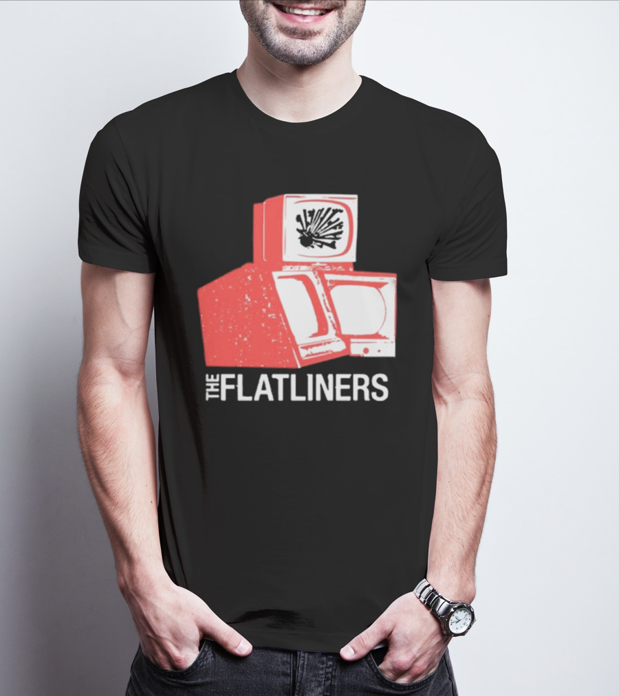 The Flatliners Stacked Static Television Screens T-Shirt