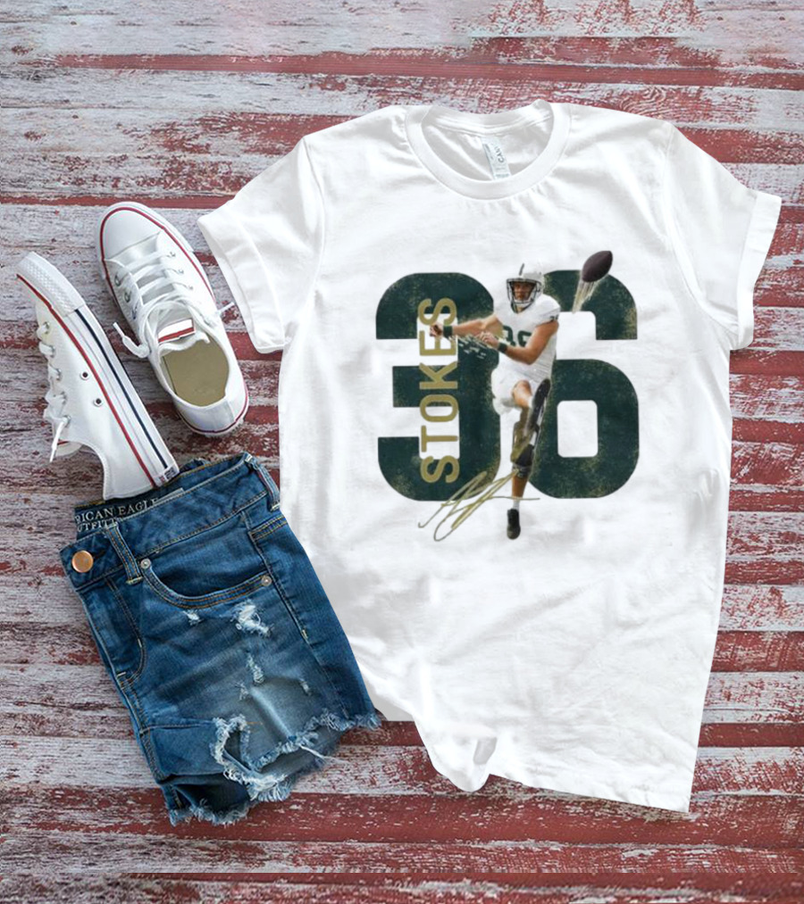 Stokes 36 Football Kicker Signature Action Image T-Shirt