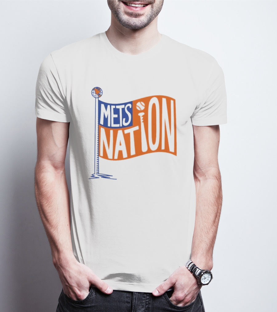 Mets Nation Flag New York Mets Baseball Team T-Shirt