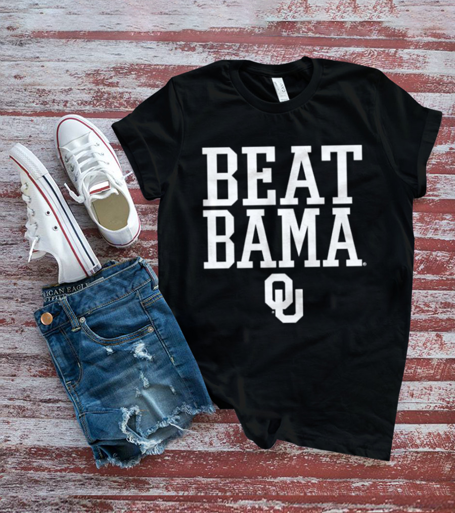 BEAT BAMA OU Oklahoma Sooners T-Shirt
