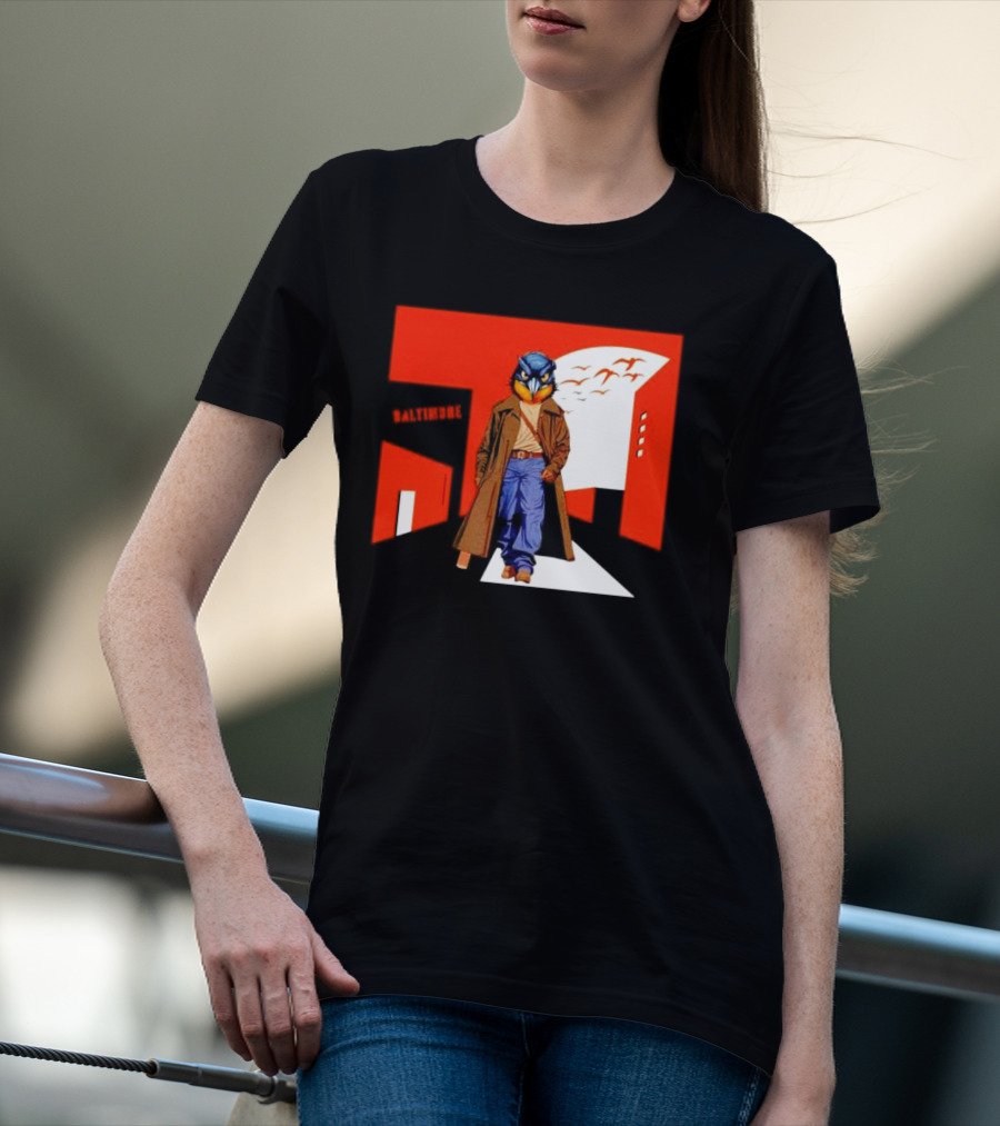 Baltimore Orioles The Wire Parody Owl T-Shirt