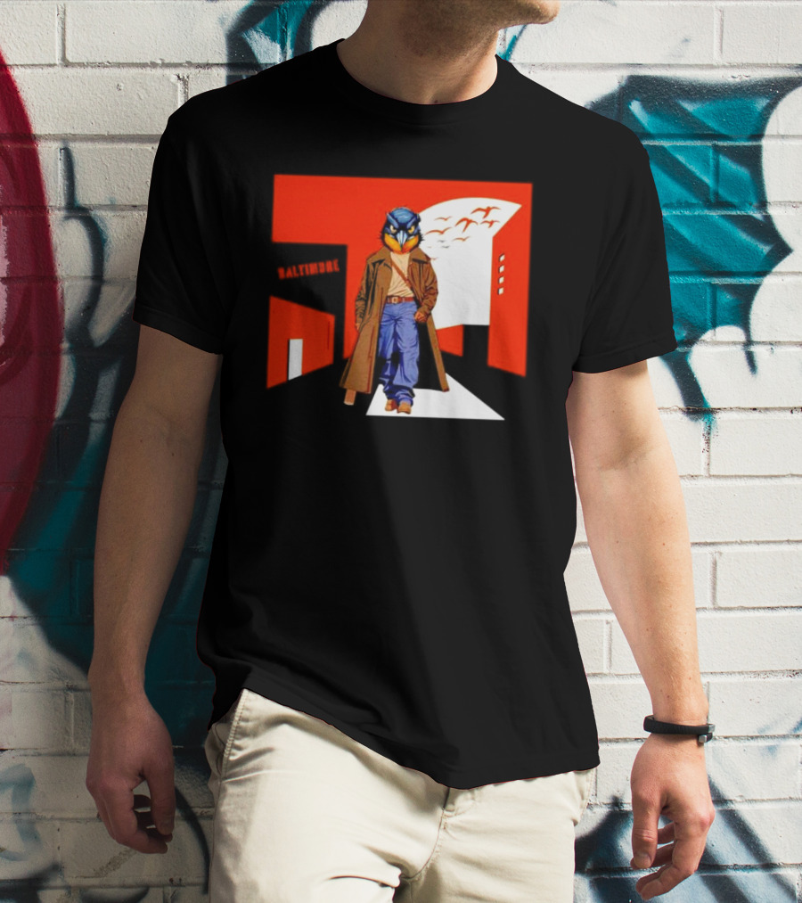Baltimore Orioles The Wire Parody Owl T-Shirt