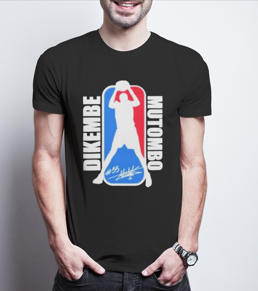 Dikembe Mutombo #55 Signature NBA T-Shirt