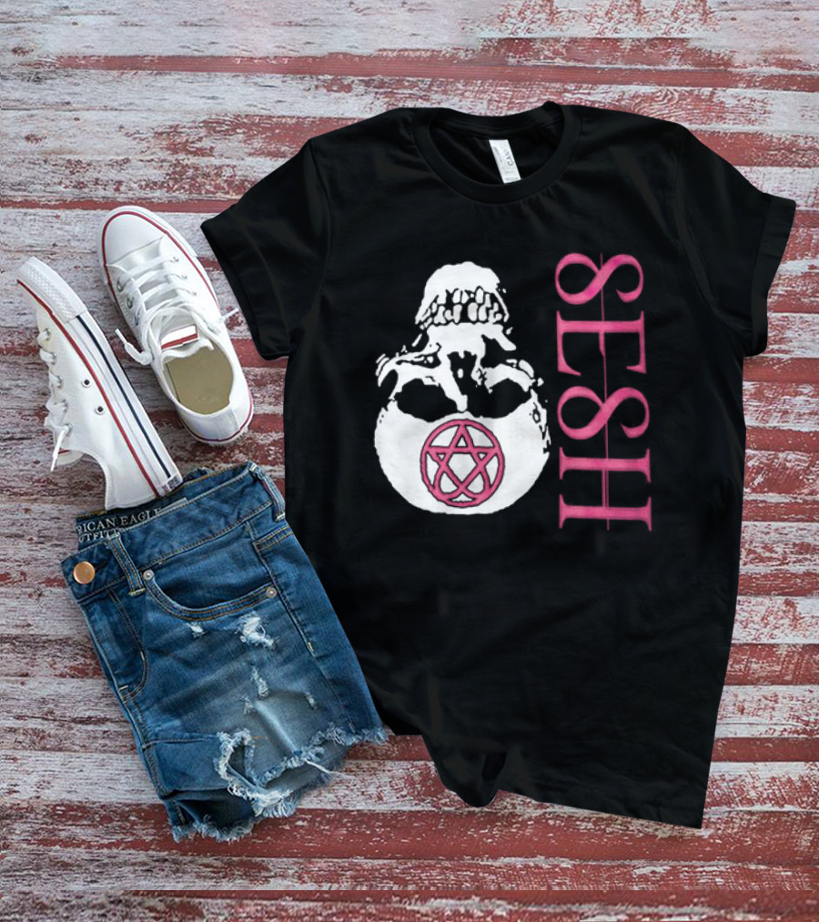 Teamsesh Merch Seshagram Skull Pentacle SESH T-Shirt