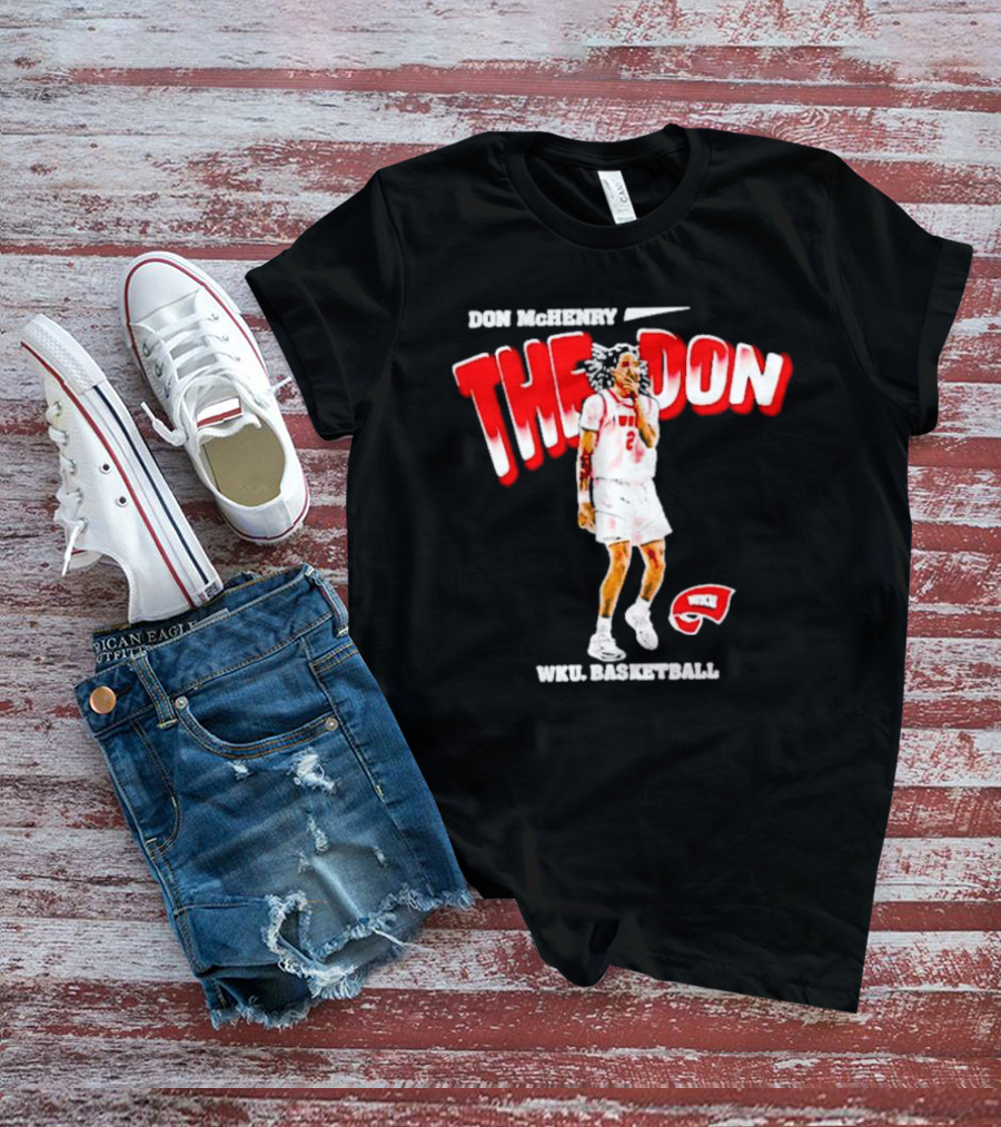Don McHenry The Don WKU Basketball Western Kentucky Hilltoppers Player Cartoon T-Shirt