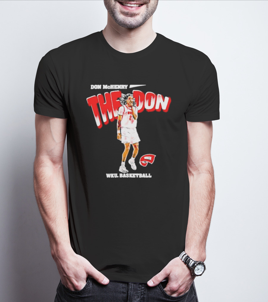 Don McHenry The Don WKU Basketball Western Kentucky Hilltoppers Player Cartoon T-Shirt