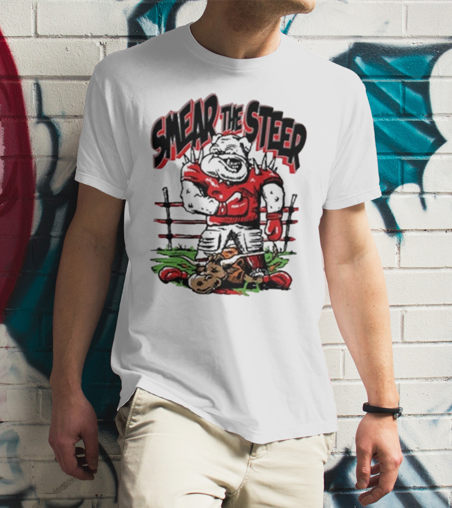 Georgia Bulldog Smear The Steer T-Shirt