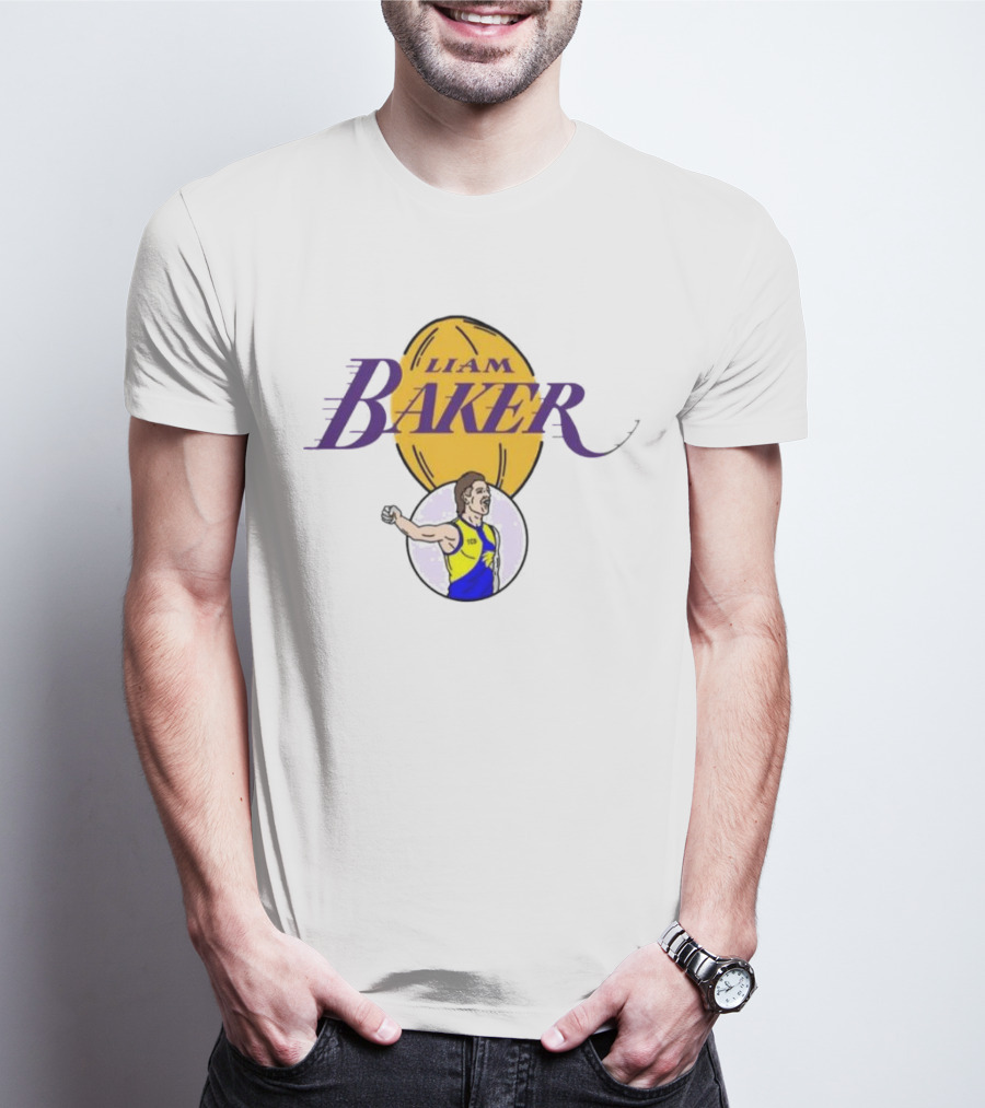 Liam Baker West Coast Eagles Australian Rules Football Themed T-Shirt