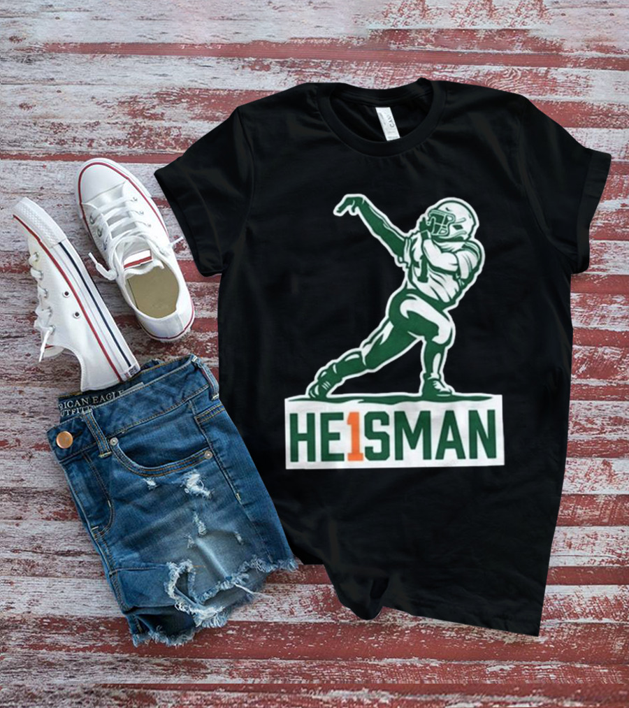 Cam HE1SMAN Football Heisman Pose T-Shirt