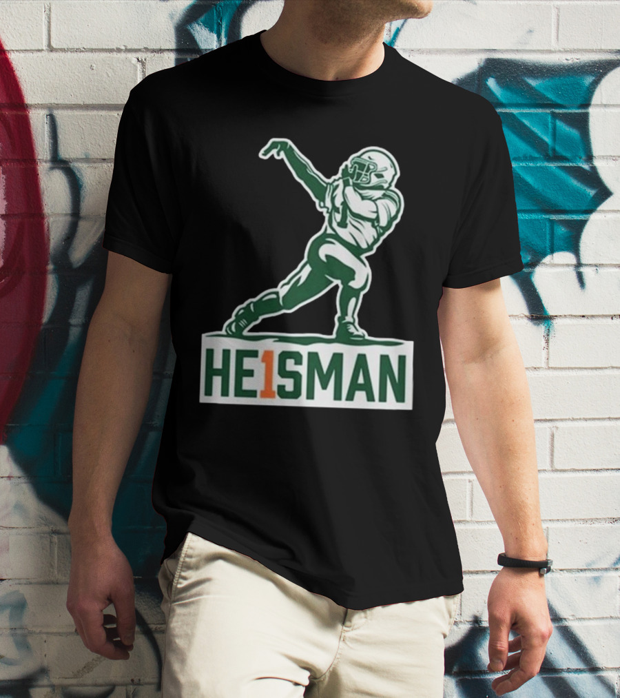 Cam HE1SMAN Football Heisman Pose T-Shirt