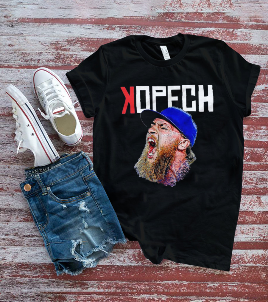 Michael Kopech Scream Yelling Illustration Blue Cap T-Shirt