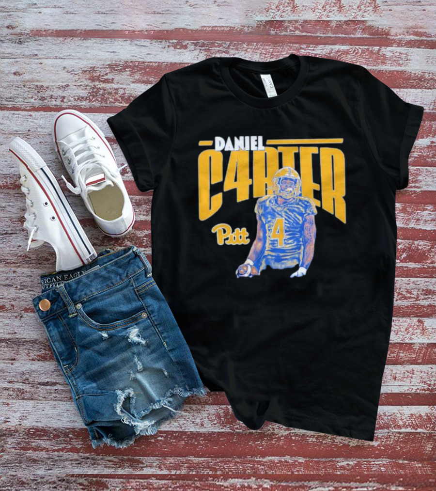 Daniel Carter Pitt Panthers Football Player Cartoon T-Shirt