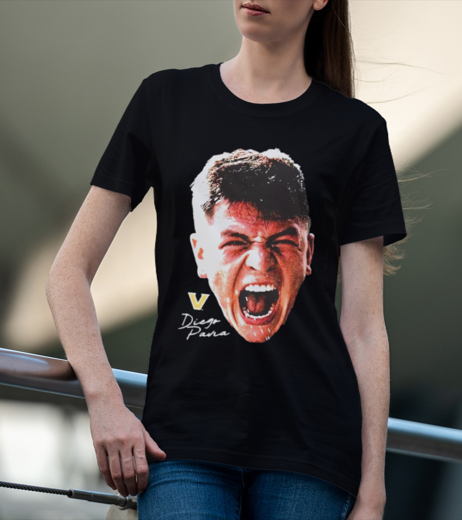Diego Pavia Vanderbilt Commodores Signature Swag Head T-Shirt