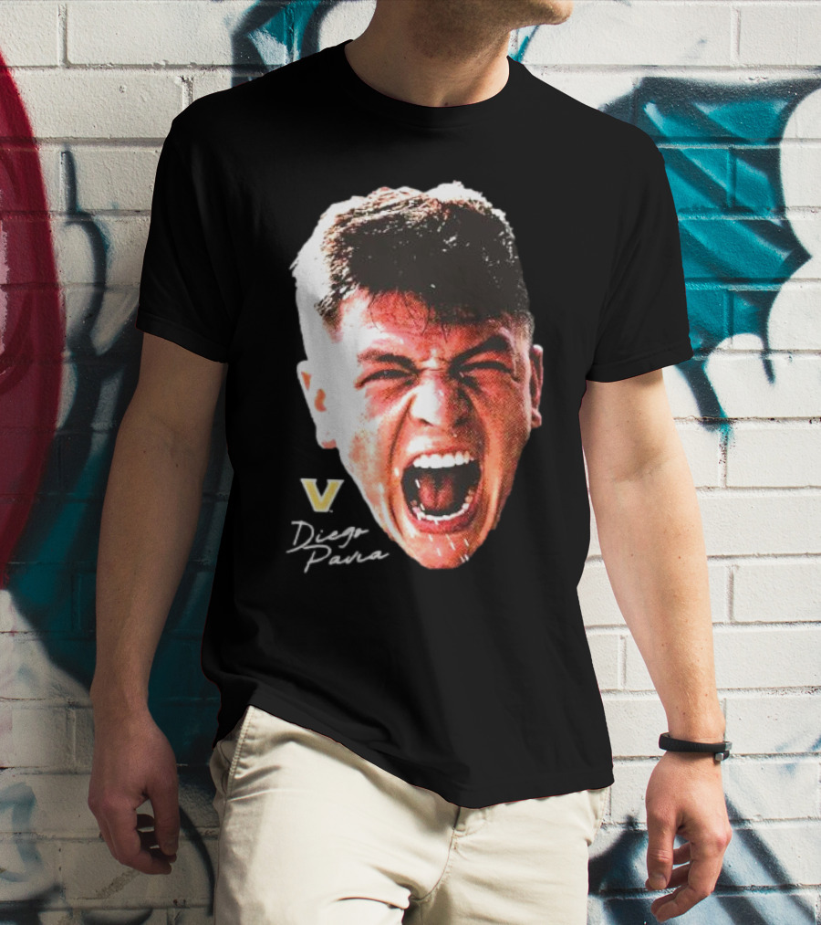 Diego Pavia Vanderbilt Commodores Signature Swag Head T-Shirt
