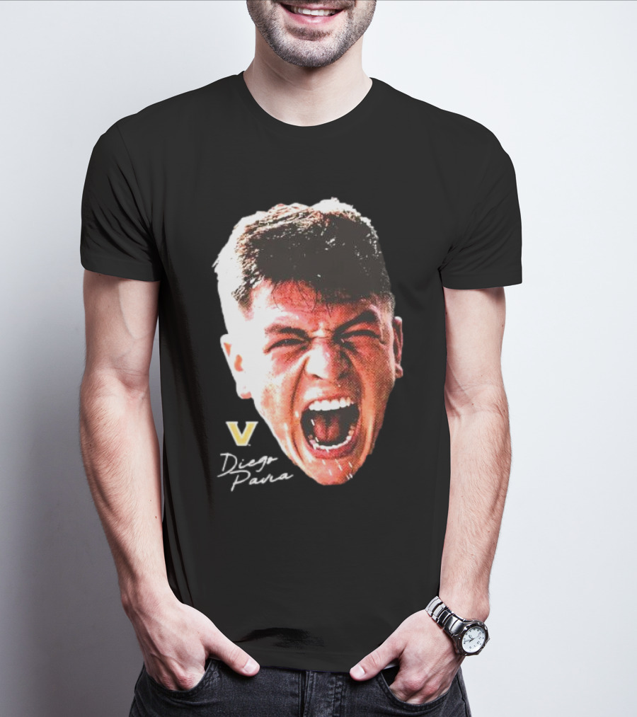 Diego Pavia Vanderbilt Commodores Signature Swag Head T-Shirt