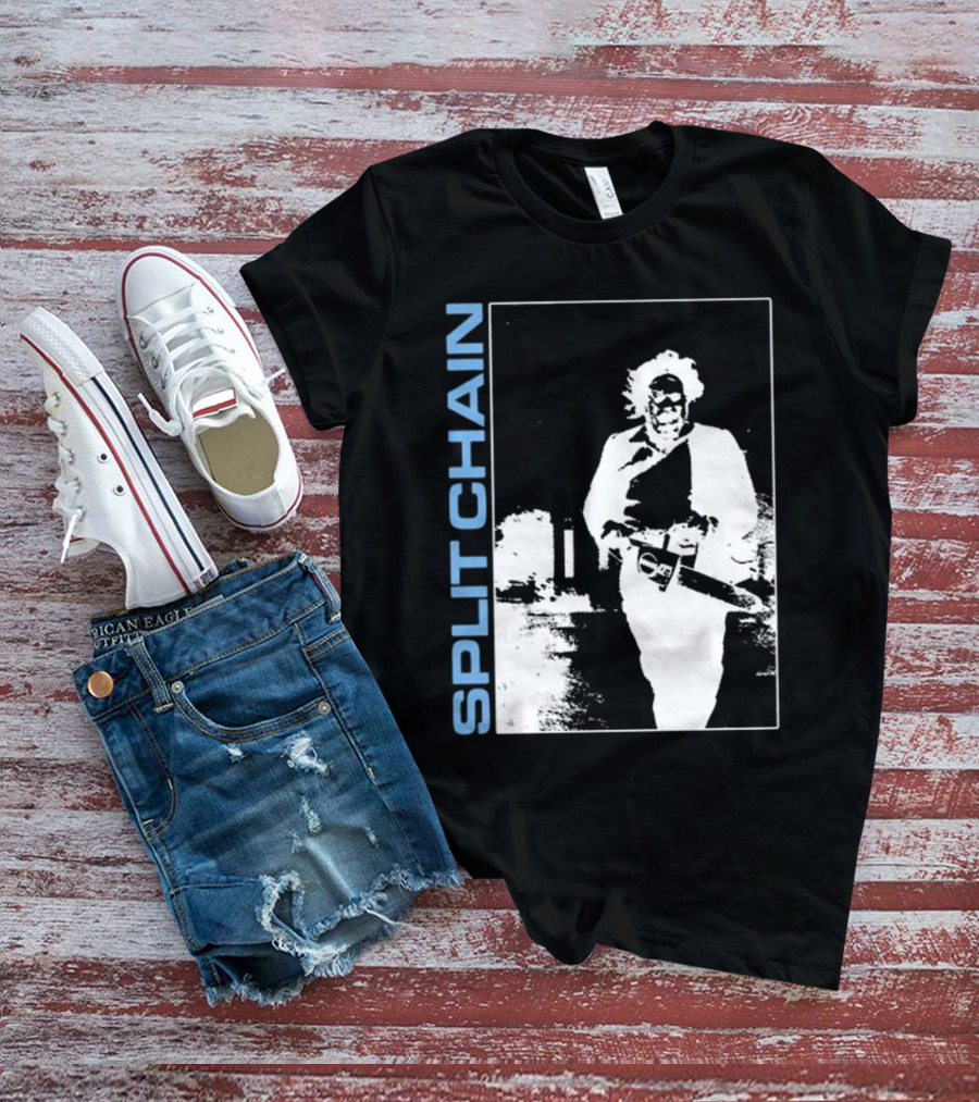 SPLIT CHAIN Chainsaw Runner Monochrome T-Shirt