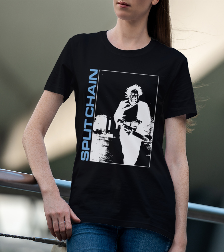 SPLIT CHAIN Chainsaw Runner Monochrome T-Shirt