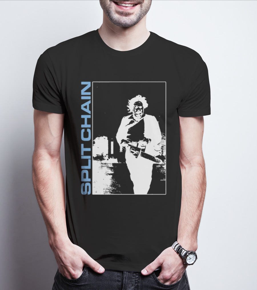 SPLIT CHAIN Chainsaw Runner Monochrome T-Shirt