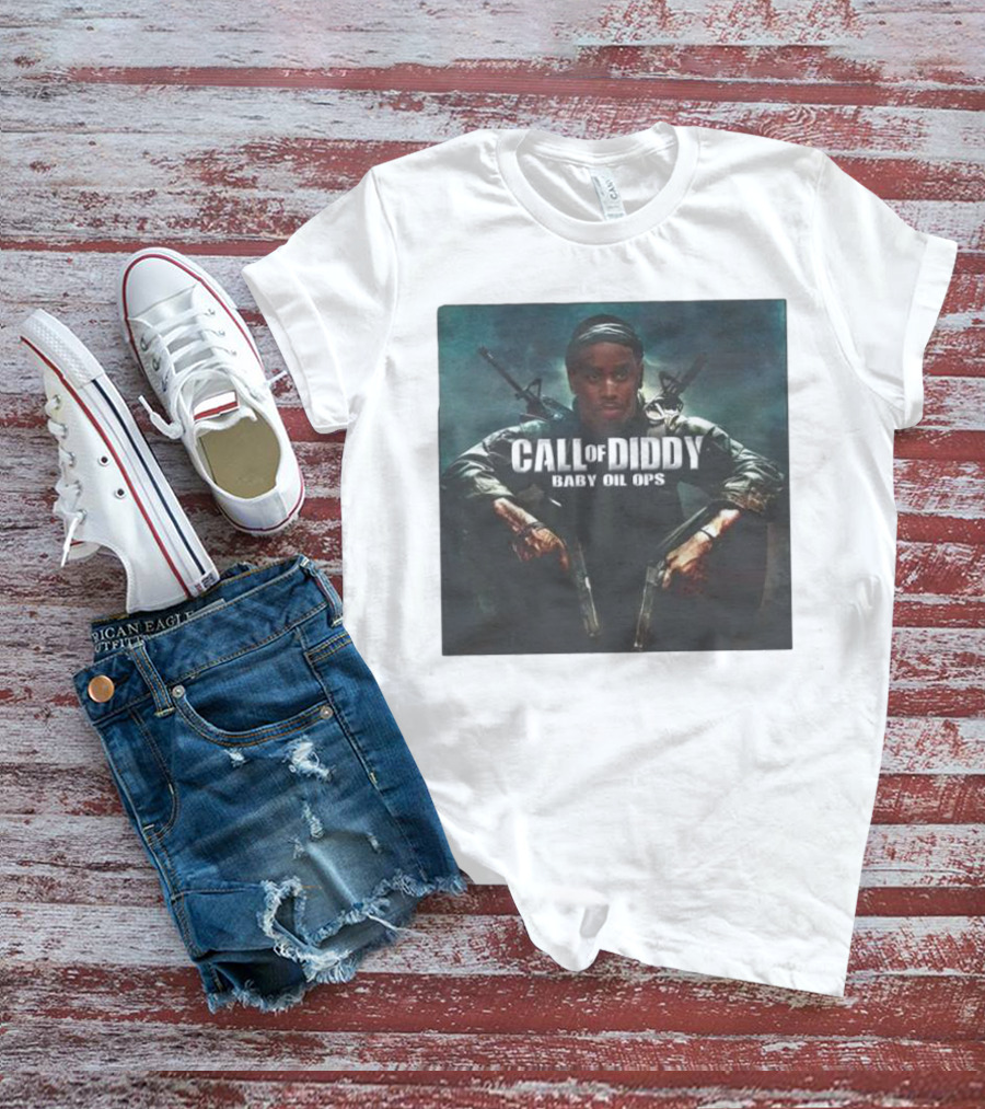 Call Of Diddy Baby Oil Ops Parody Game Soldier Image T-Shirt