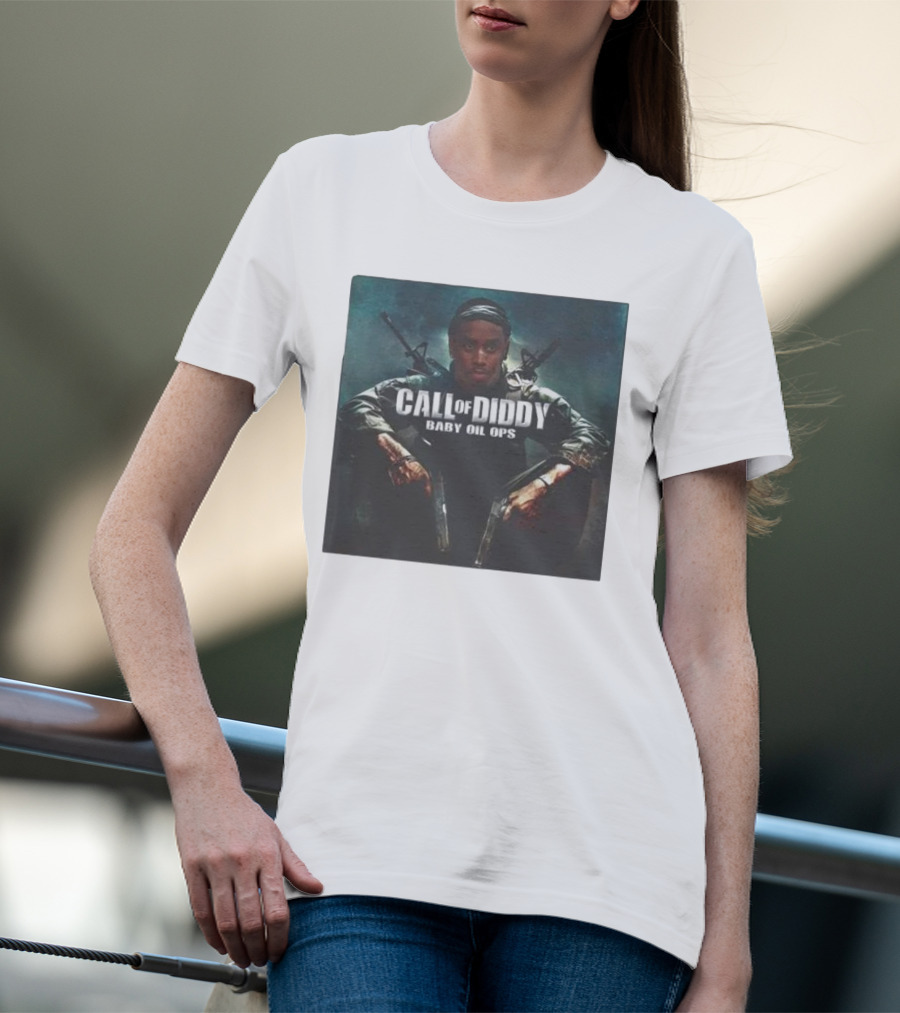 Call Of Diddy Baby Oil Ops Parody Game Soldier Image T-Shirt