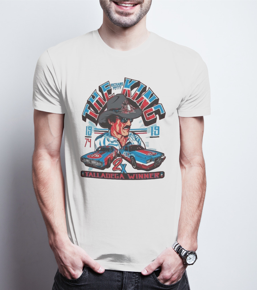 Richard Petty The King 2x Talladega Winner 1974 1979 T-Shirt