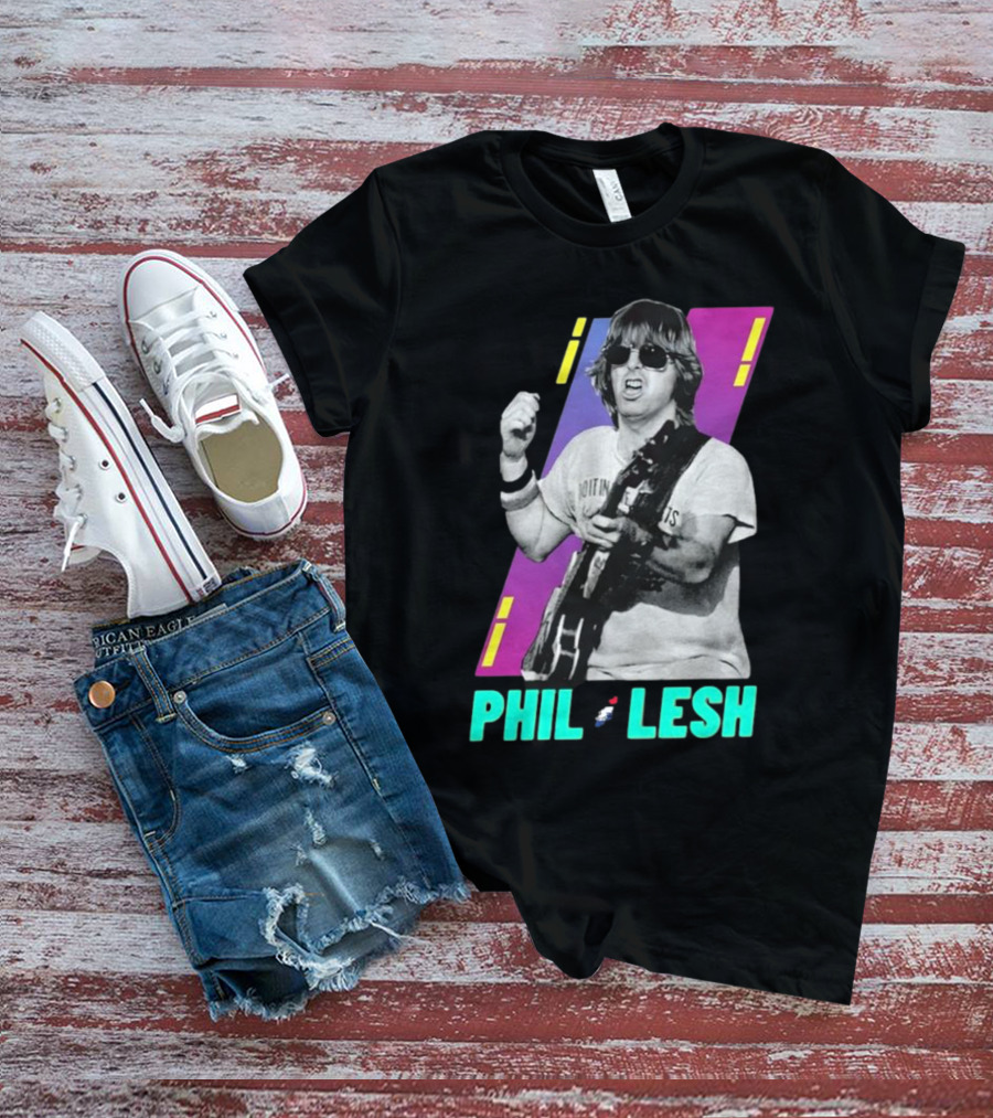 Phil Lesh Colorful Retro Style Grateful Dead Bassist Image T-Shirt