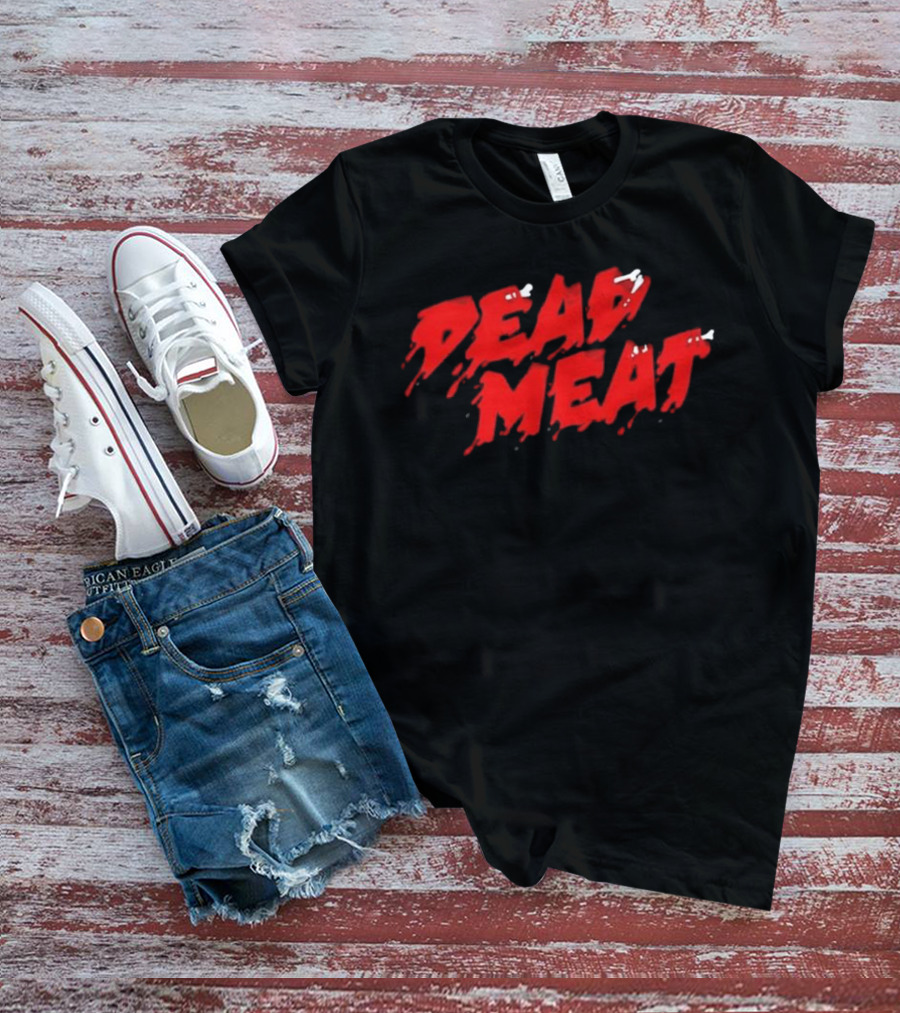 Dead Meat Red Dripping Text T-Shirt