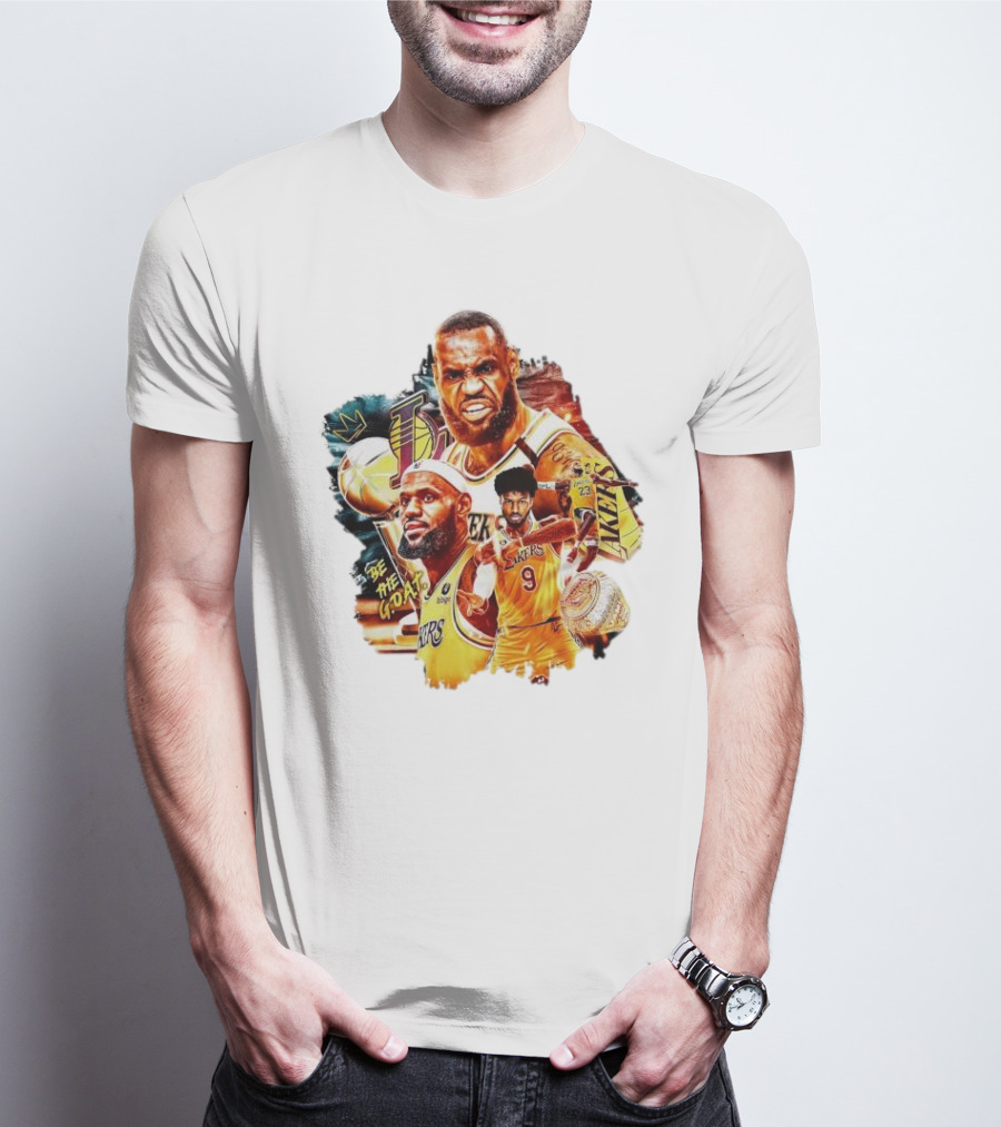 Lebron James Bronny James Lakers Be The Goat T-Shirt