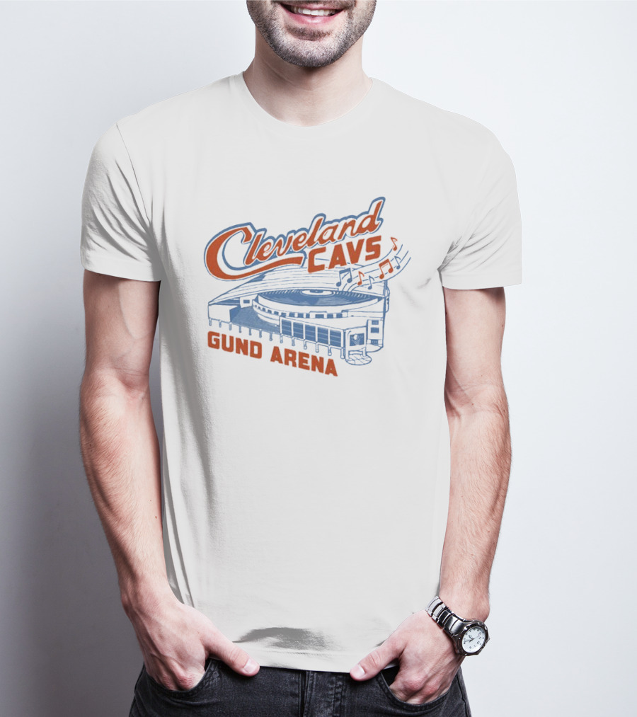 Cleveland Cavs Gund Arena Retro Music Note T-Shirt