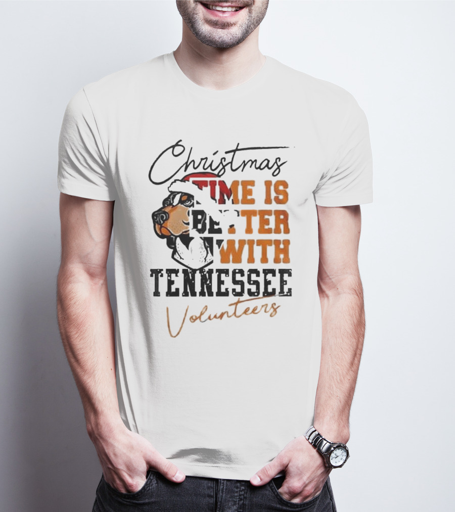 Christmas Time Is Better With Tennessee Volunteers T-Shirt