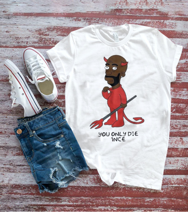 Freddie Gibbs Gibbsons You Only Die 1Nce Devil Cartoon Character T-Shirt