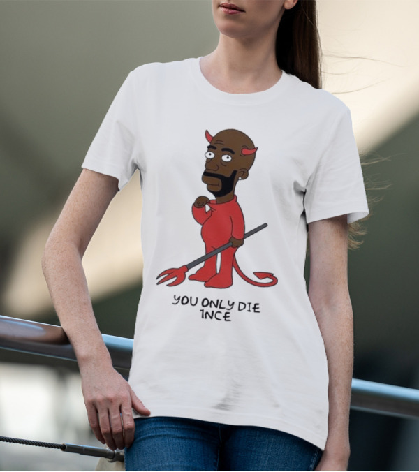 Freddie Gibbs Gibbsons You Only Die 1Nce Devil Cartoon Character T-Shirt