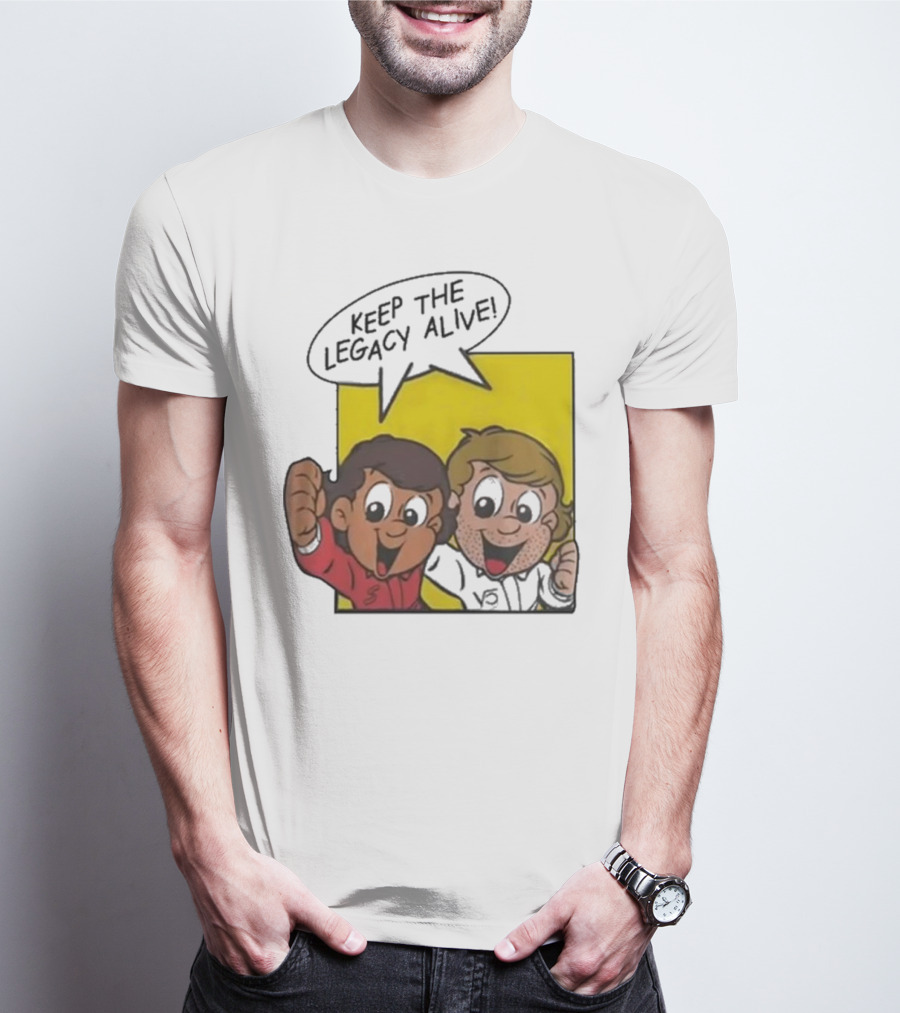 KEEP THE LEGACY ALIVE Boys Characters Speech Bubble T-Shirt