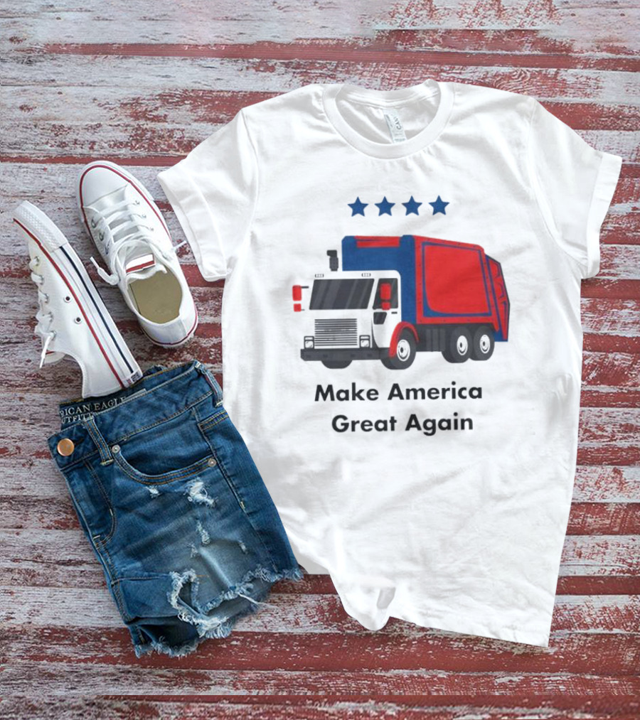 Make America Great Again Garbage Truck With Stars T-Shirt