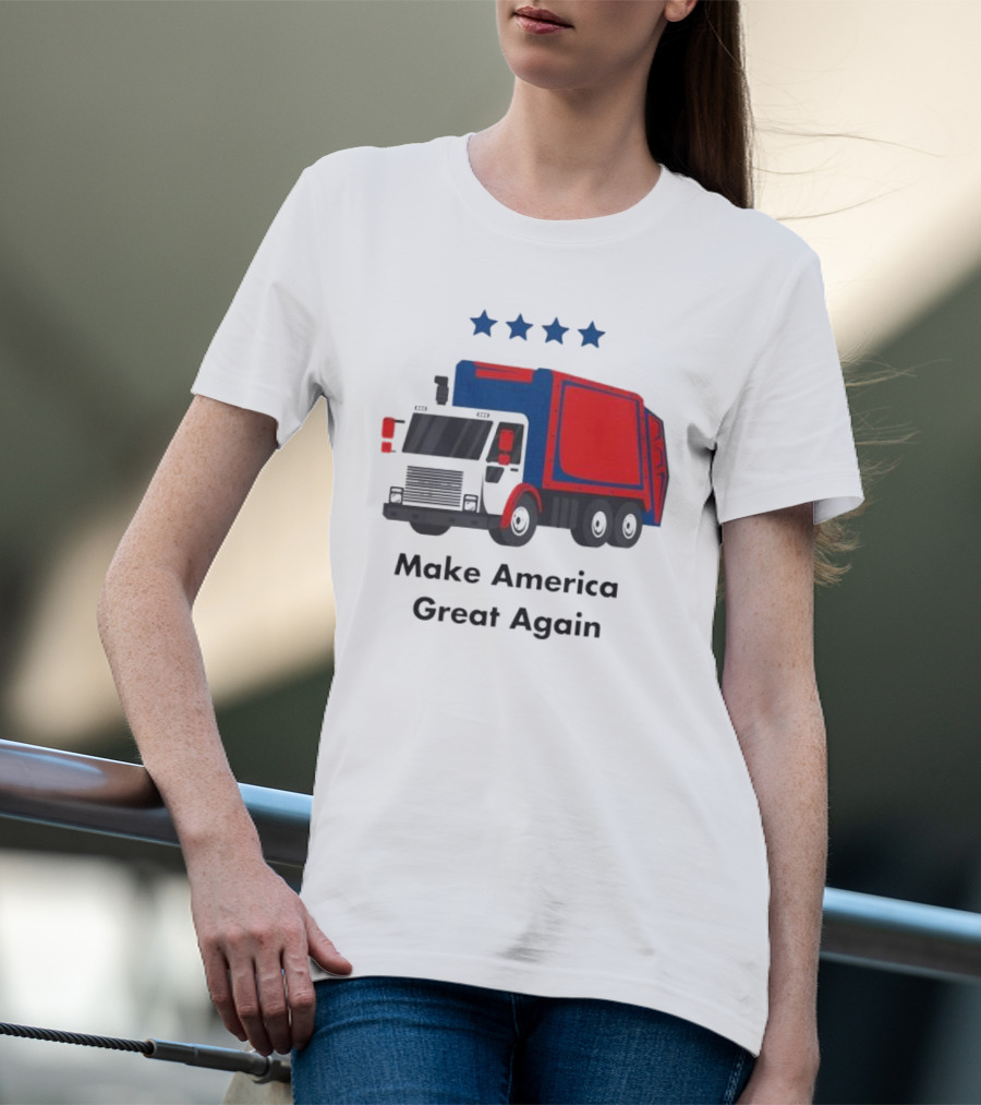 Make America Great Again Garbage Truck With Stars T-Shirt