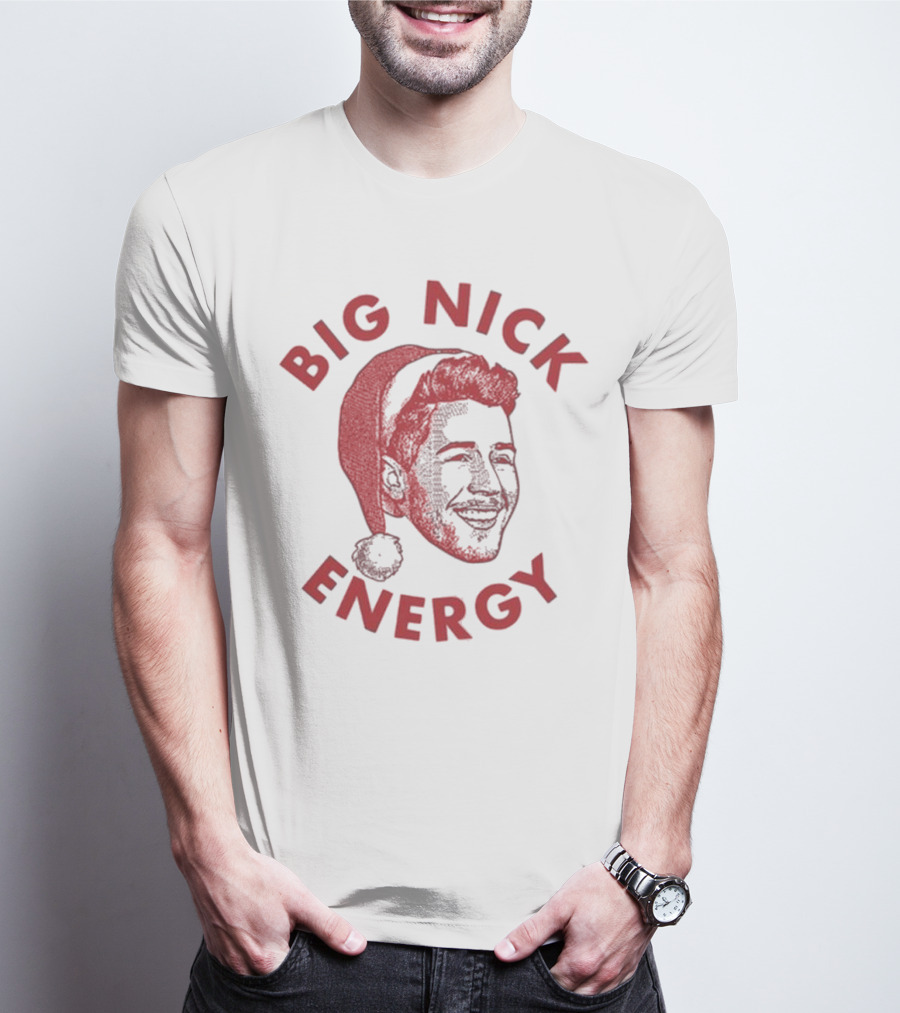 Big Nick Energy Jonas Brothers Christmas Santa Hat T-Shirt