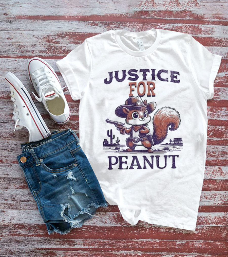 Justice For Peanut The Squirrel Cowboy T-Shirt