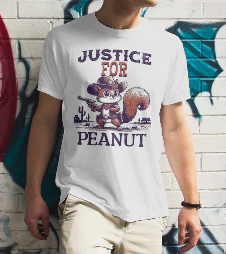 Justice For Peanut The Squirrel Cowboy T-Shirt