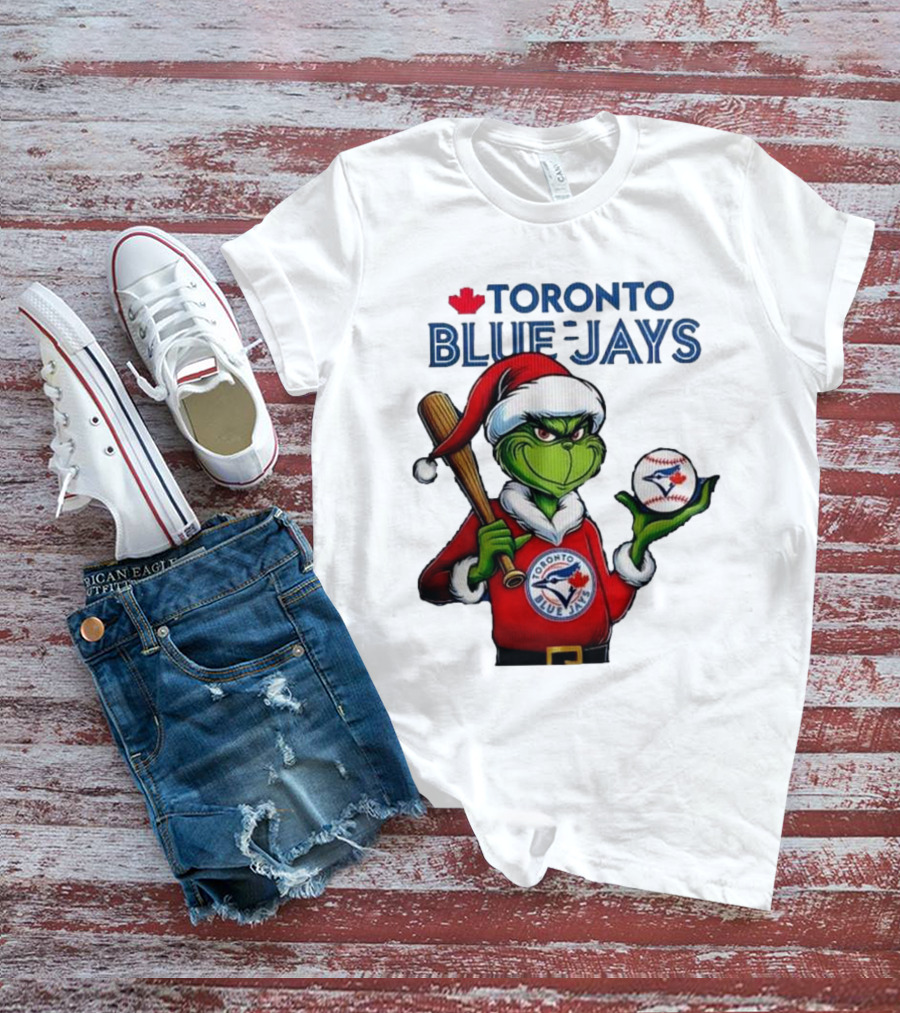 Toronto Blue Jays The Grinch Grinchmas Christmas T-Shirt