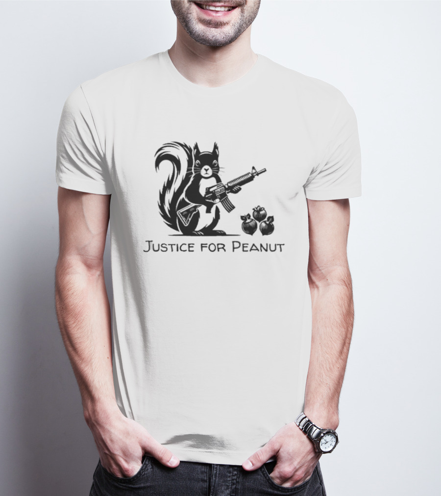 Justice For Peanut Squirrel With Gun T-Shirt