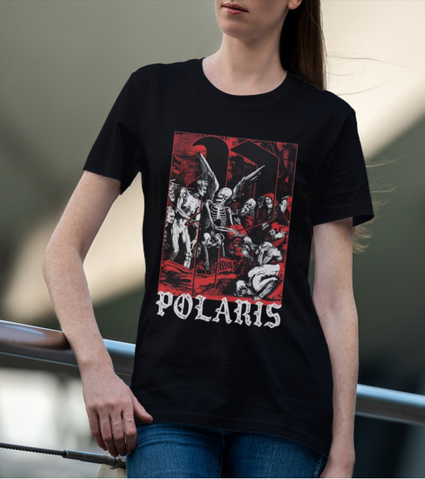 Down Right Merch Polaris Skeleton Scene T-Shirt