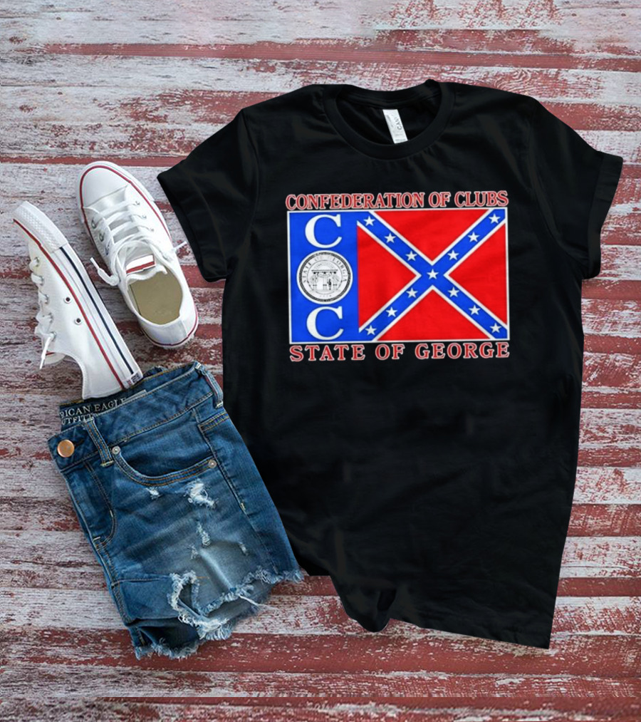 Confederation Of Clubs State Of George Flag With Seal T-Shirt