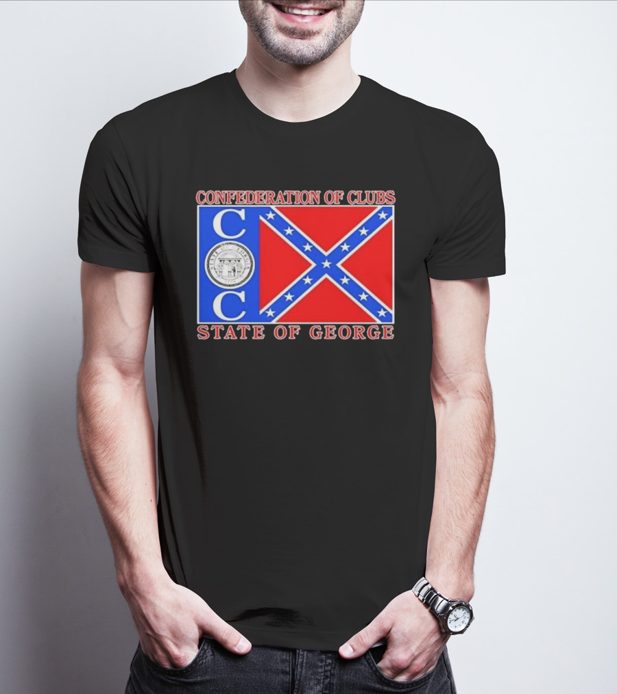 Confederation Of Clubs State Of George Flag With Seal T-Shirt