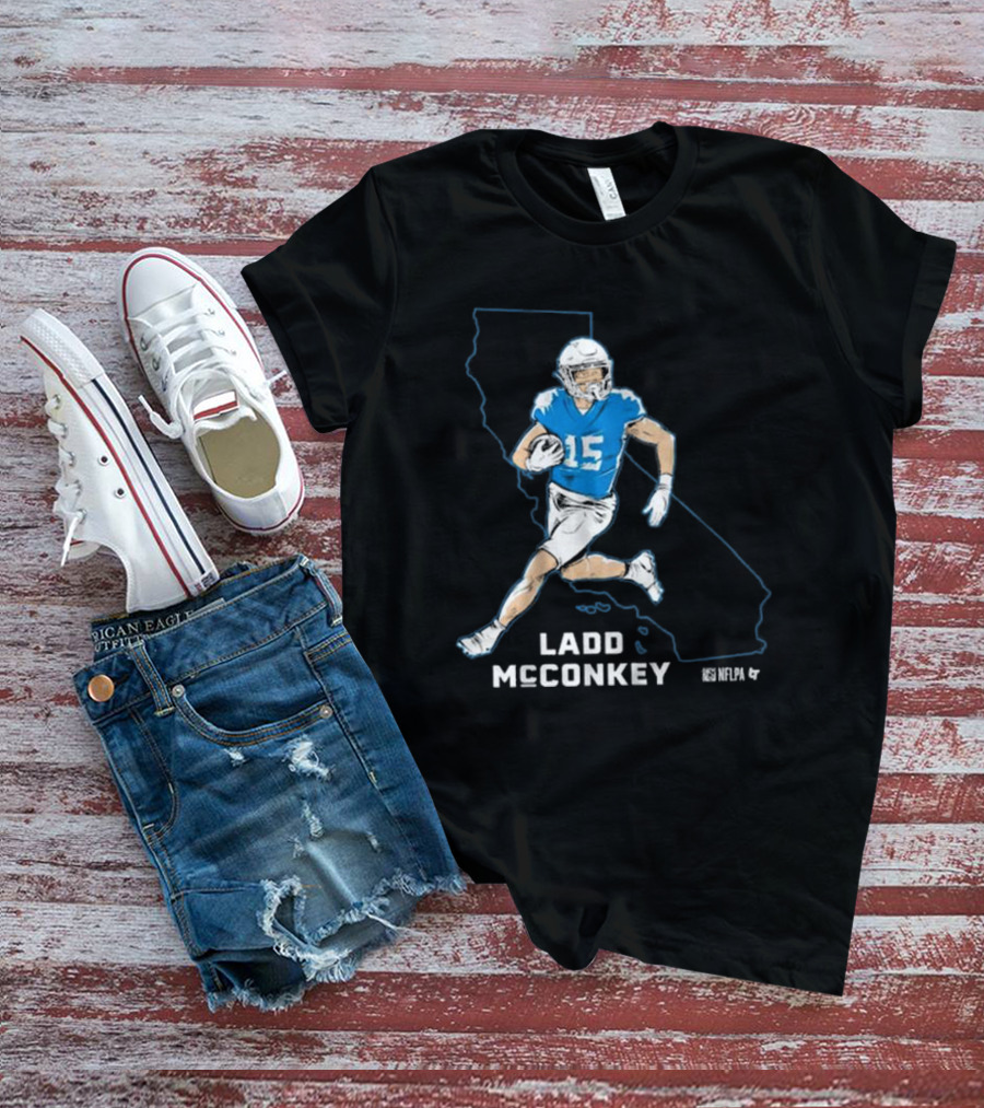 Ladd McConkey NFLPA California Football Star T-Shirt