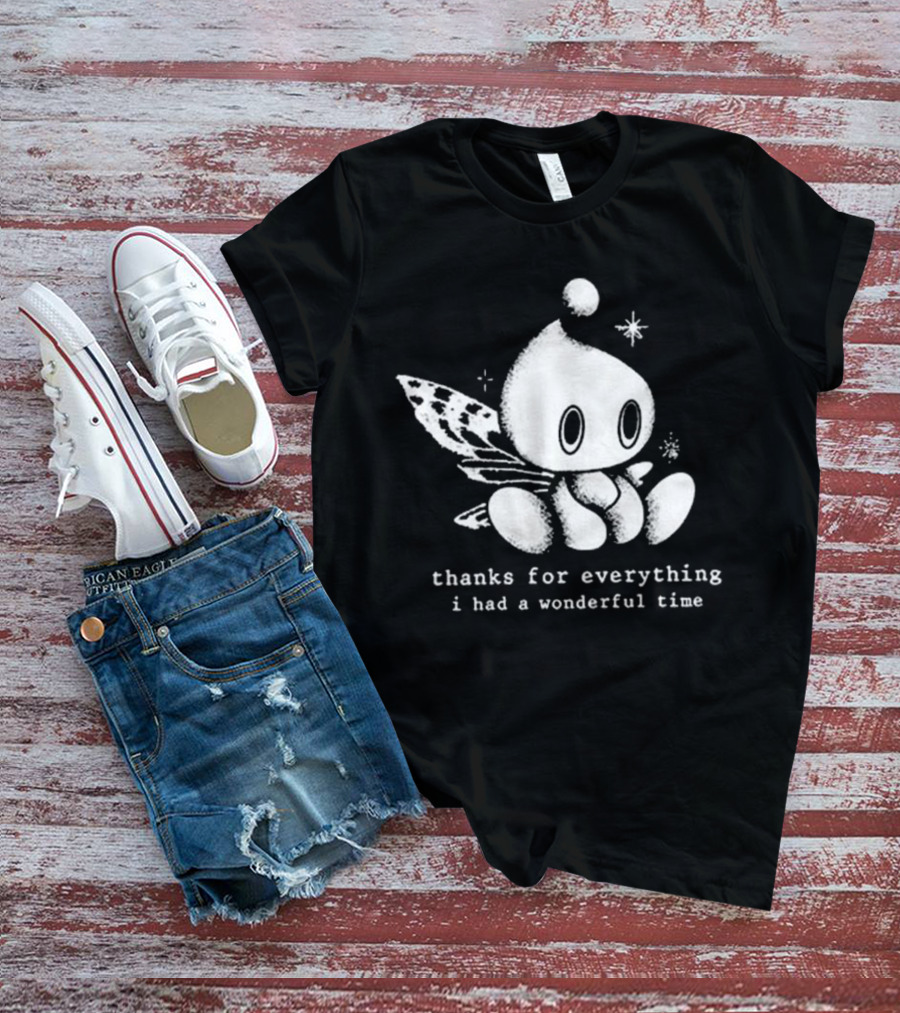 Thanks For Everything I Had A Wonderful Time Chao Fairy Character With Sparkles T-Shirt