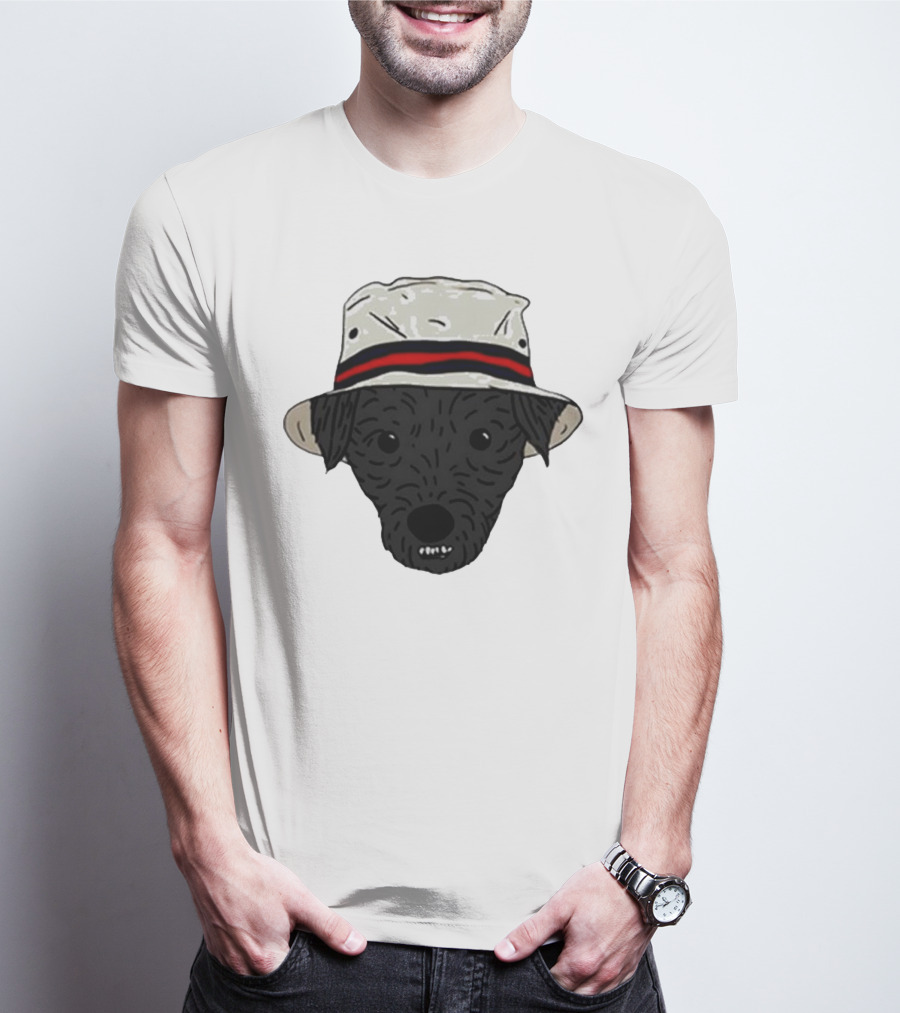 Mortimer And Whitehouse Gone Fishing Dog In Bucket Hat T-Shirt