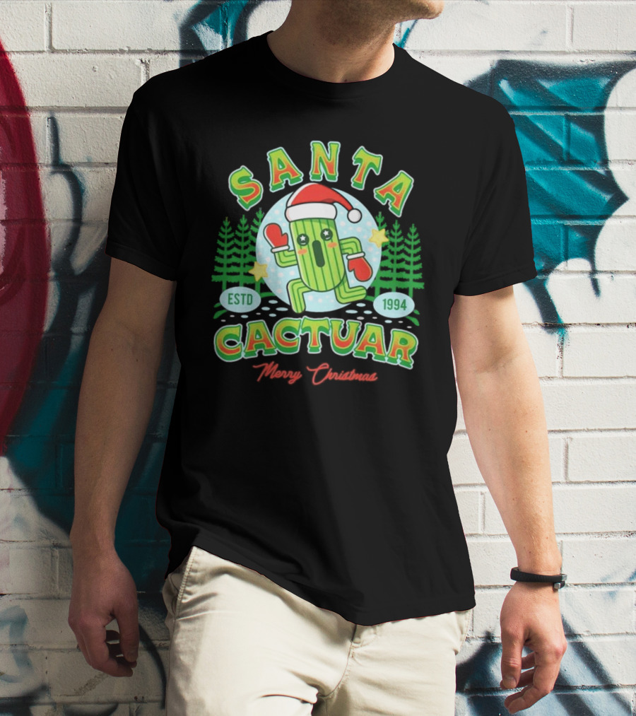 Santa Cactuar Merry Christmas ESTD 1994 T-Shirt
