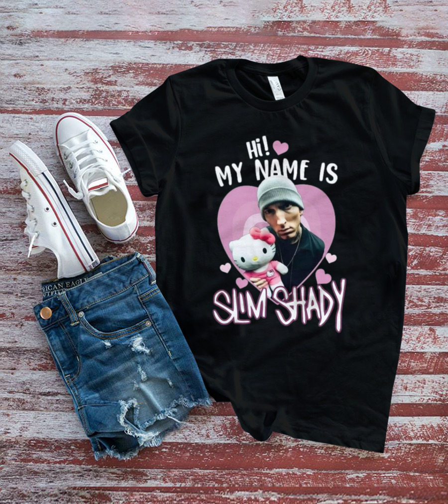 Hi My Name Is Slim Shady Eminem Hello Kitty T-Shirt