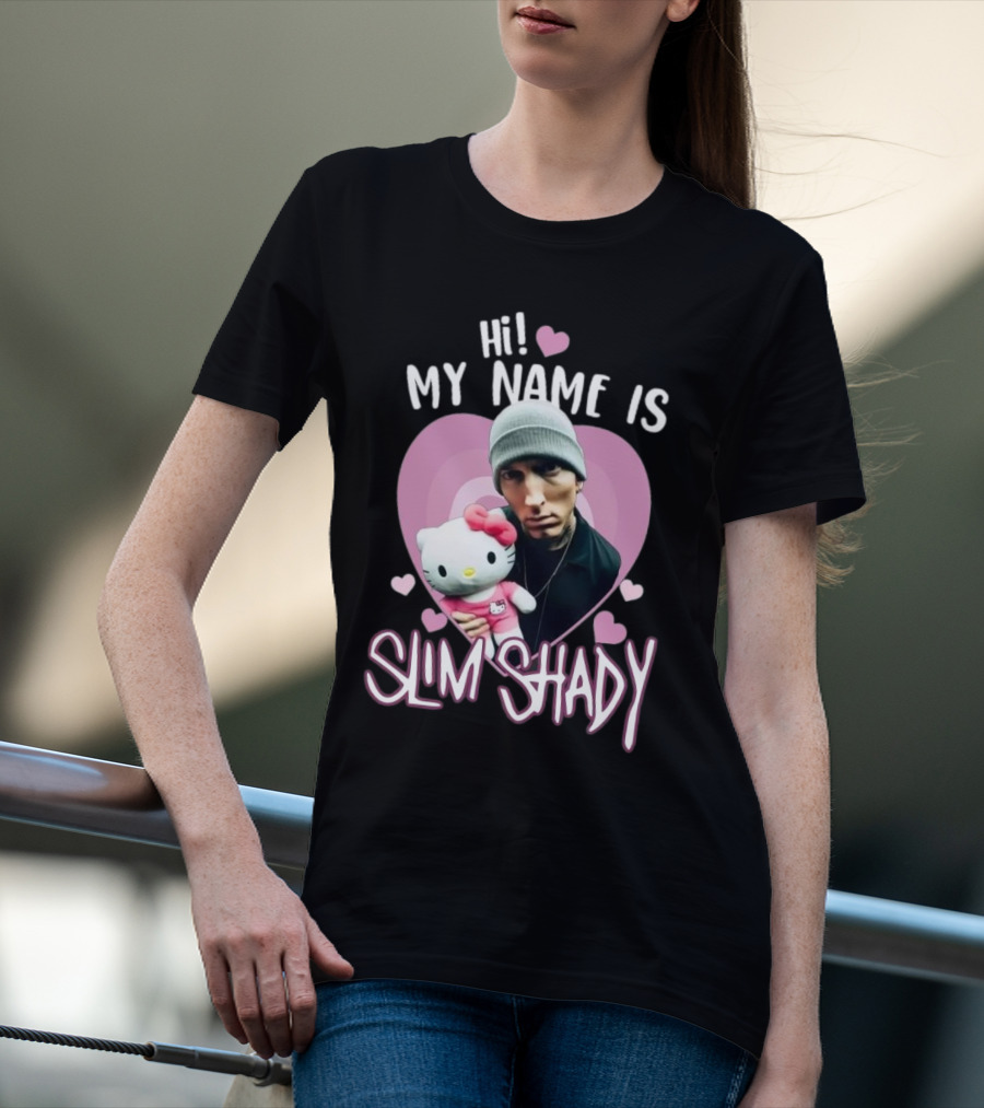 Hi My Name Is Slim Shady Eminem Hello Kitty T-Shirt