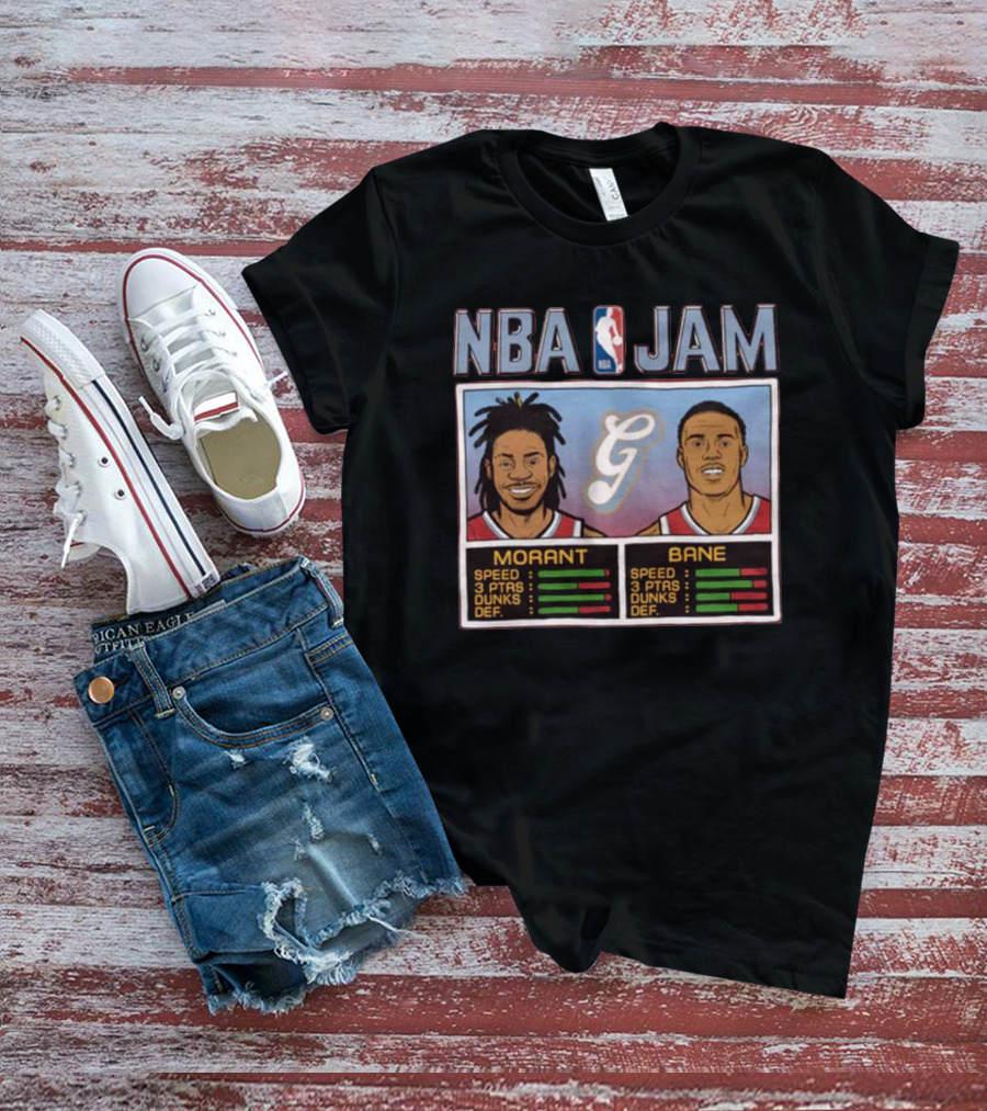 NBA Jam Morant Bane Memphis Grizzlies City Edition T-Shirt